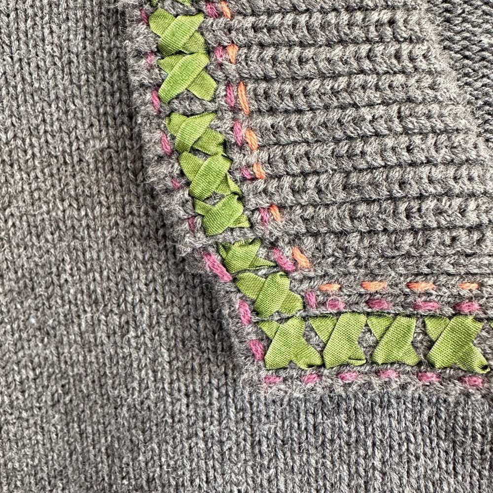 Woolrich Vintage Cardigan Sweater Button Front Em… - image 4