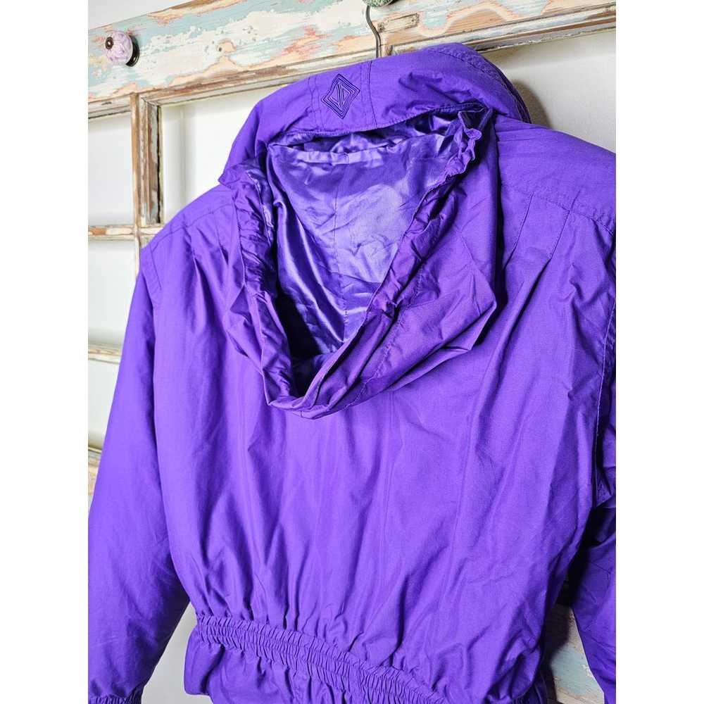 Vintage Puffer Jacket Purple Sun Valley Purple  s… - image 12