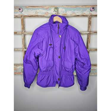 Vintage Puffer Jacket Purple Sun Valley Purple  s… - image 1