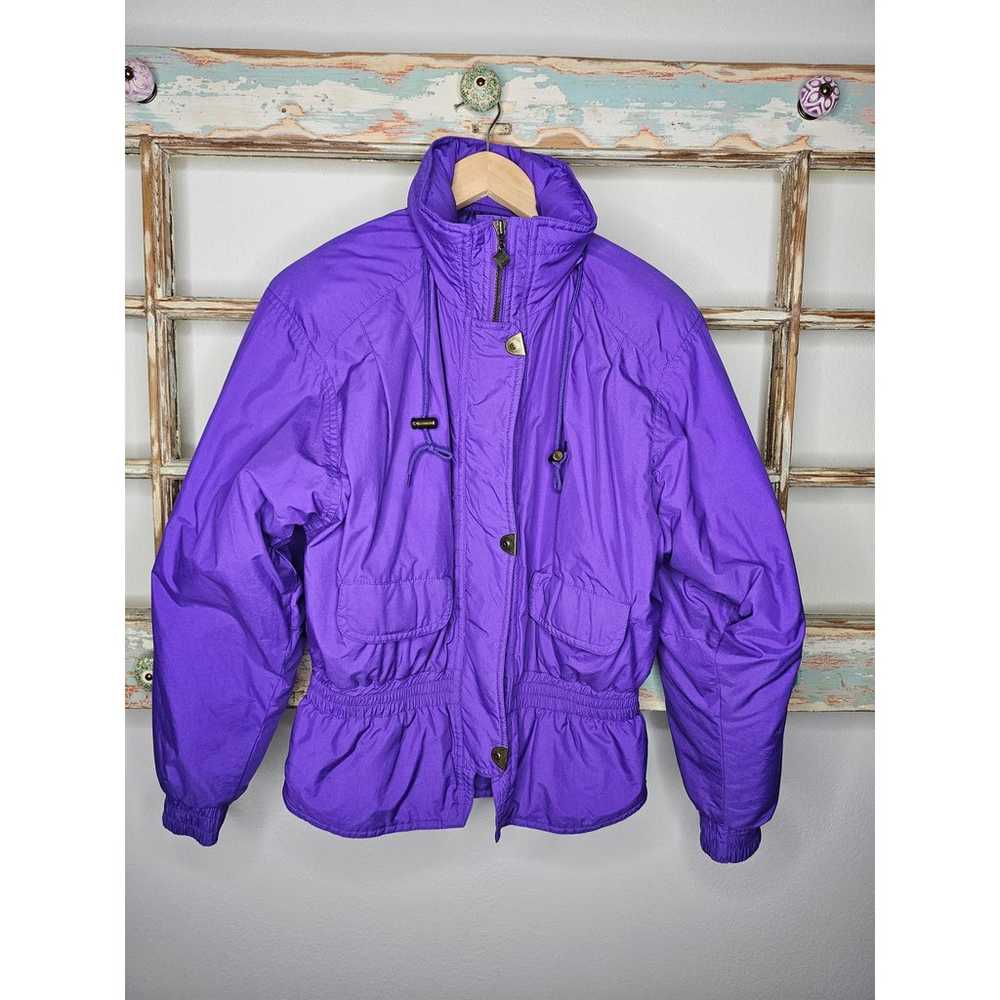 Vintage Puffer Jacket Purple Sun Valley Purple  s… - image 2