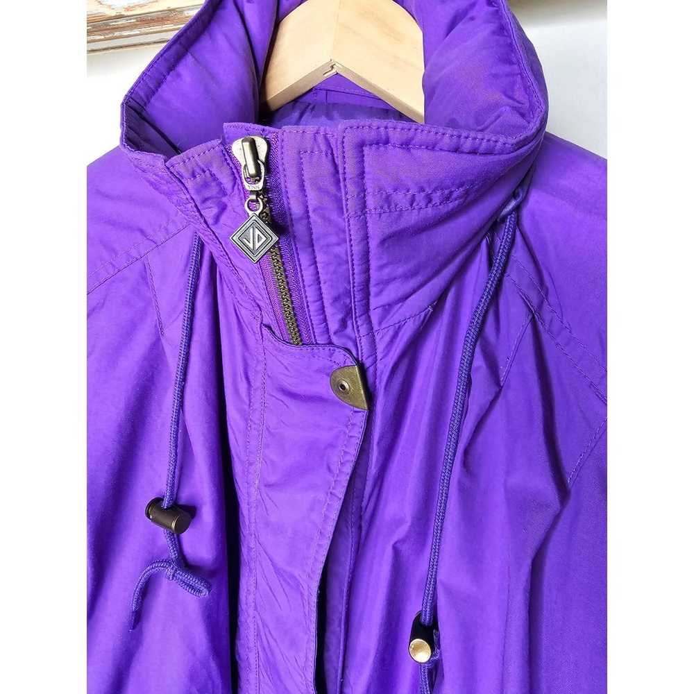 Vintage Puffer Jacket Purple Sun Valley Purple  s… - image 5
