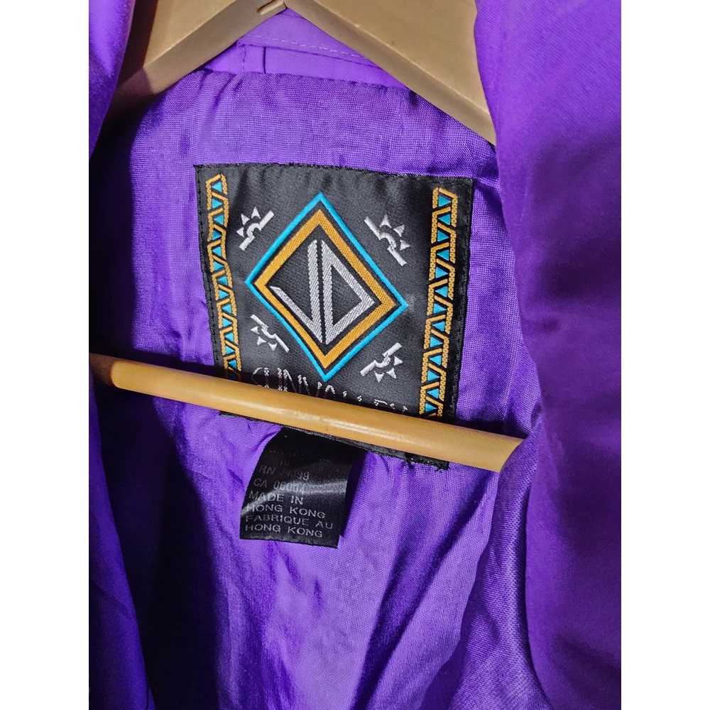 Vintage Puffer Jacket Purple Sun Valley Purple  s… - image 7