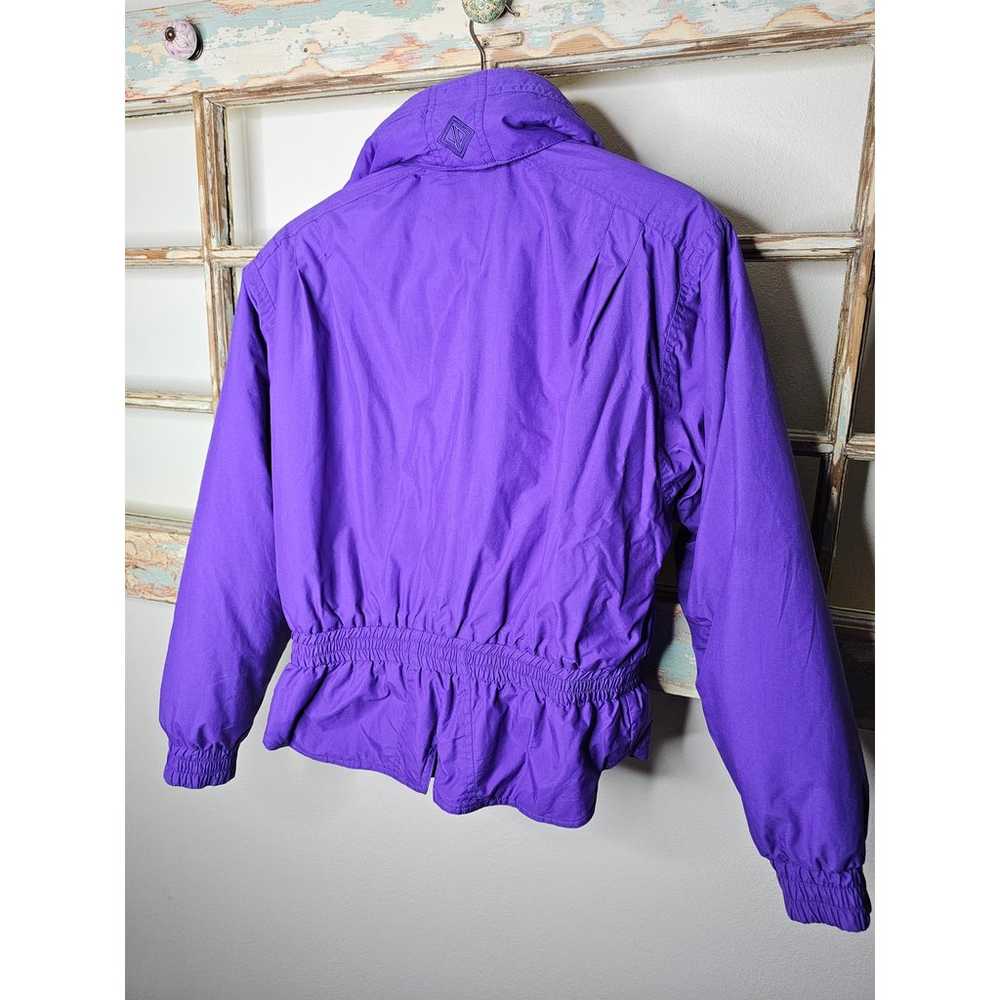 Vintage Puffer Jacket Purple Sun Valley Purple  s… - image 8