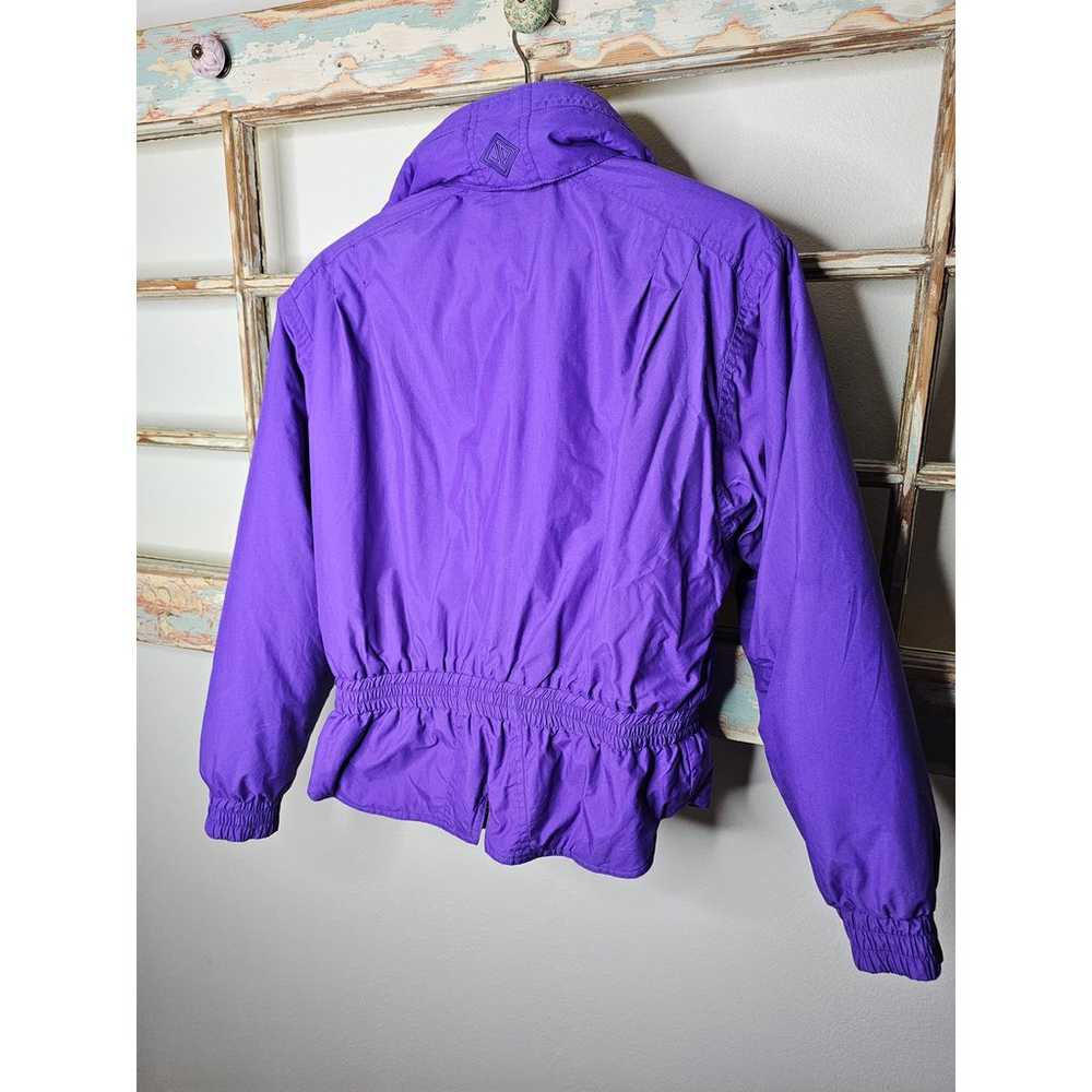 Vintage Puffer Jacket Purple Sun Valley Purple  s… - image 9