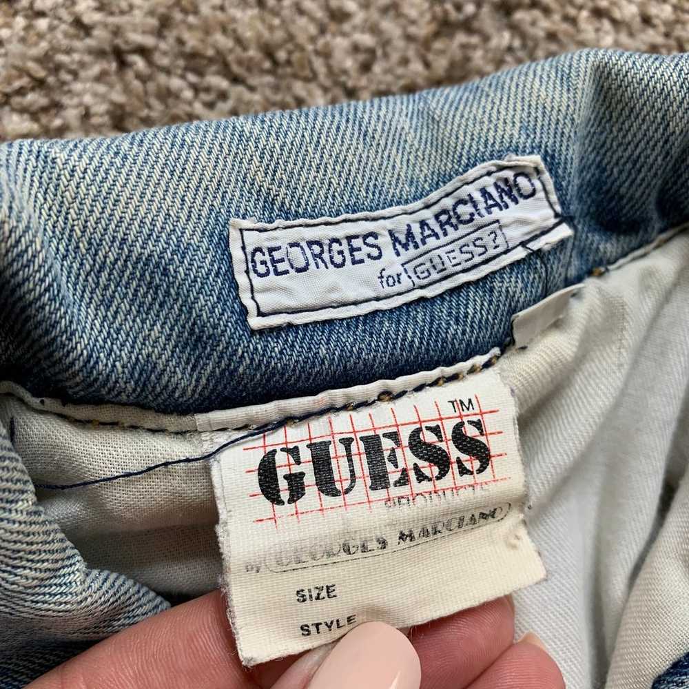Vintage Guess Georges Marciano 80s Stone Wash Ret… - image 5