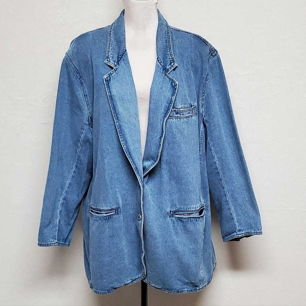 Western 80s Vintage Baccini Light Wash Stone Wash… - image 4