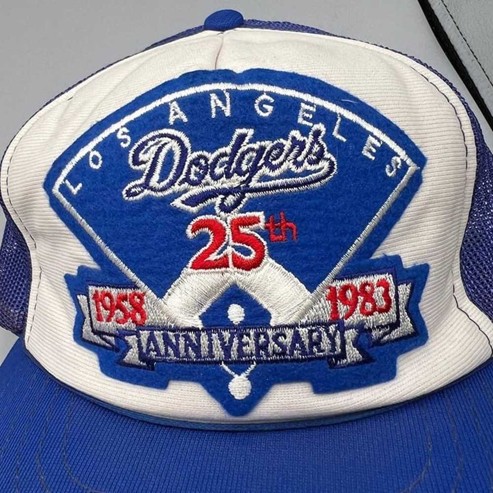 Vintage LA Dodgers Trucker Hat Men 25th Anniversa… - image 2