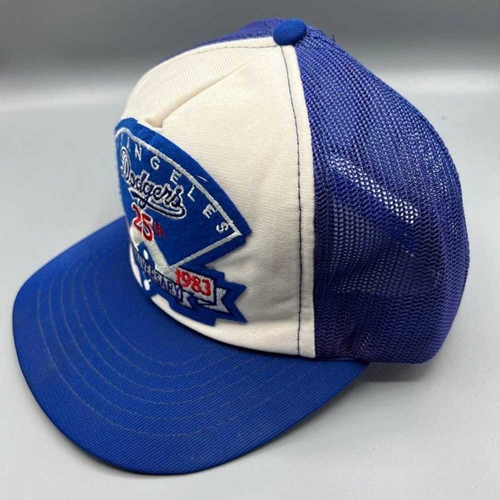 Vintage LA Dodgers Trucker Hat Men 25th Anniversa… - image 3