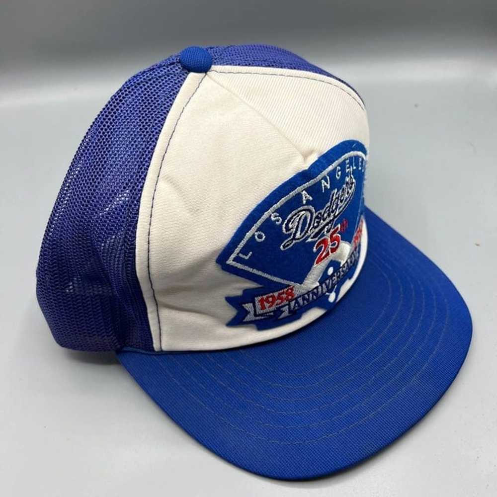 Vintage LA Dodgers Trucker Hat Men 25th Anniversa… - image 5