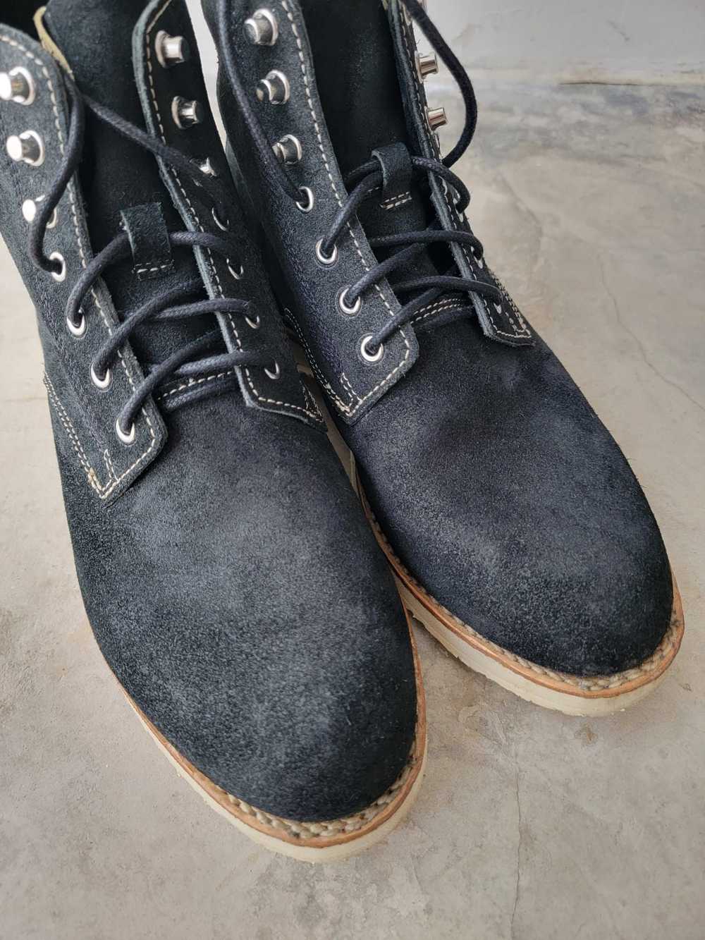 Visvim Virgil Boots Folk Black Suede - image 5