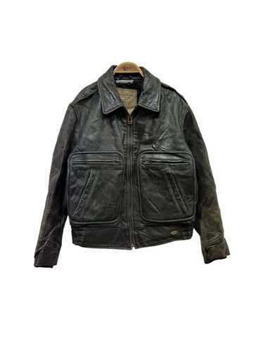 Vintage chevignon leather jacket - Gem