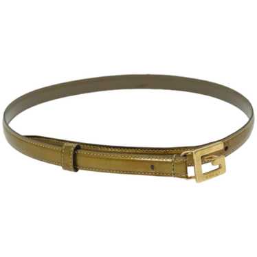 Gucci GUCCI Belt Leather 30.3"" Gold Tone 65 26 0… - image 1