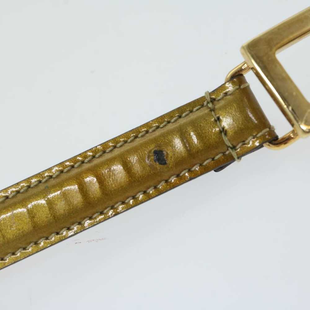 Gucci GUCCI Belt Leather 30.3"" Gold Tone 65 26 0… - image 5