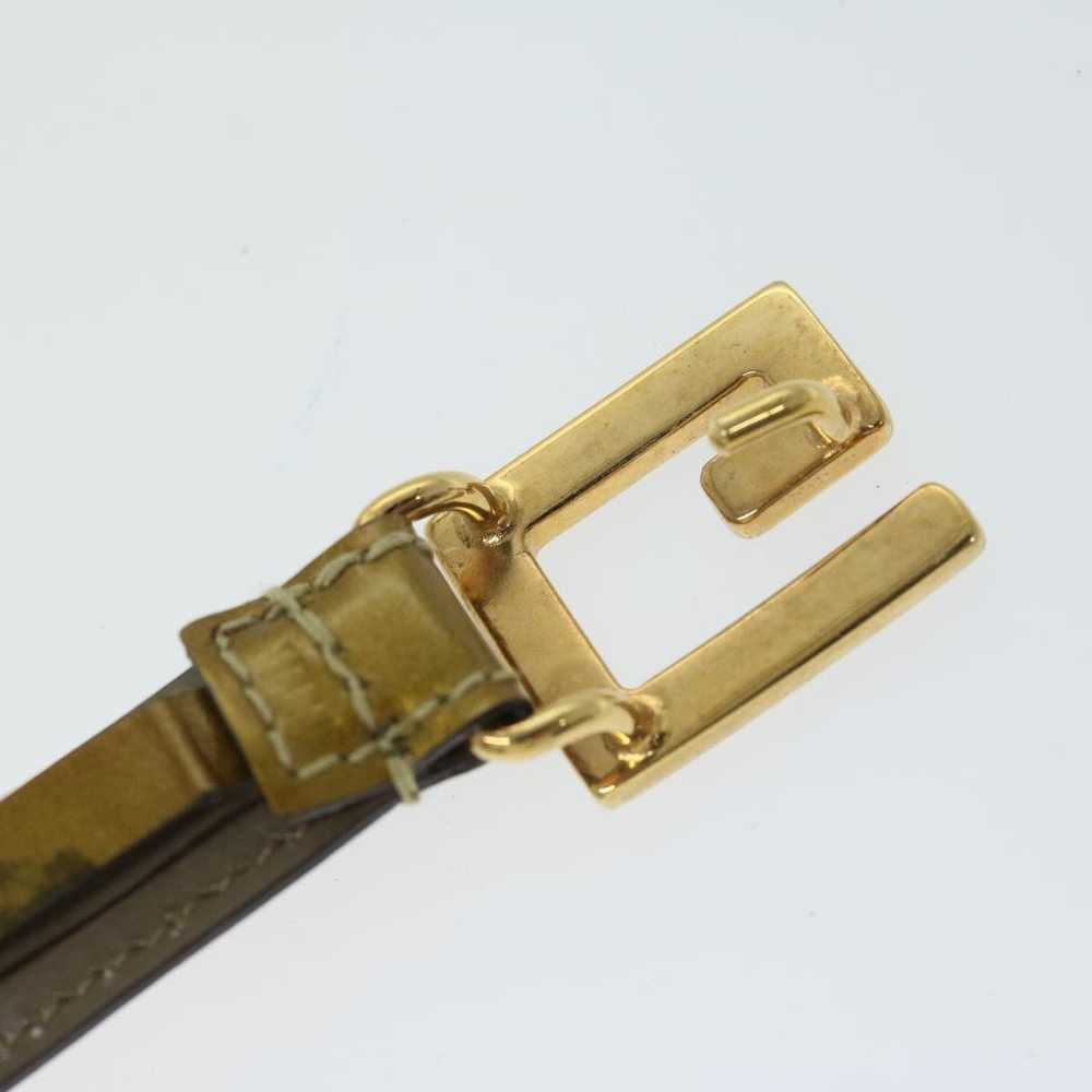 Gucci GUCCI Belt Leather 30.3"" Gold Tone 65 26 0… - image 7