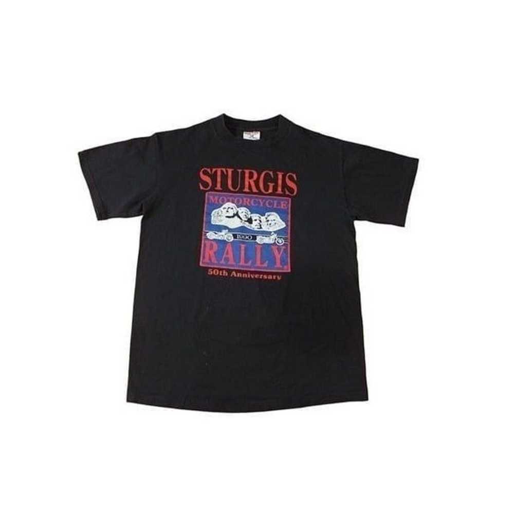 Vintage Sturgis 1990 Motorcycle Rally Tee Shirt P… - image 1