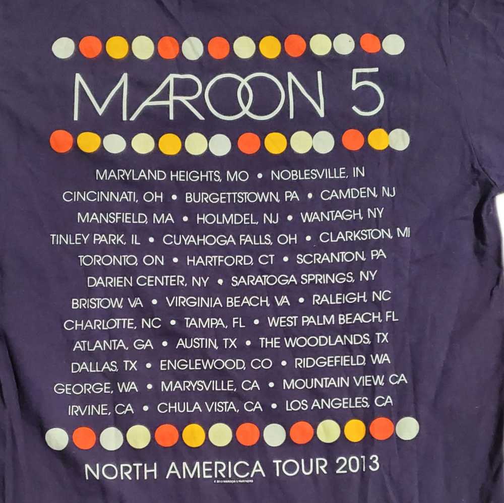 Band Tees × Vintage Maroon 5 North America Tour 2… - image 3