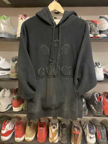 Gucci Gucci tennis logo hoodie pre owned medium