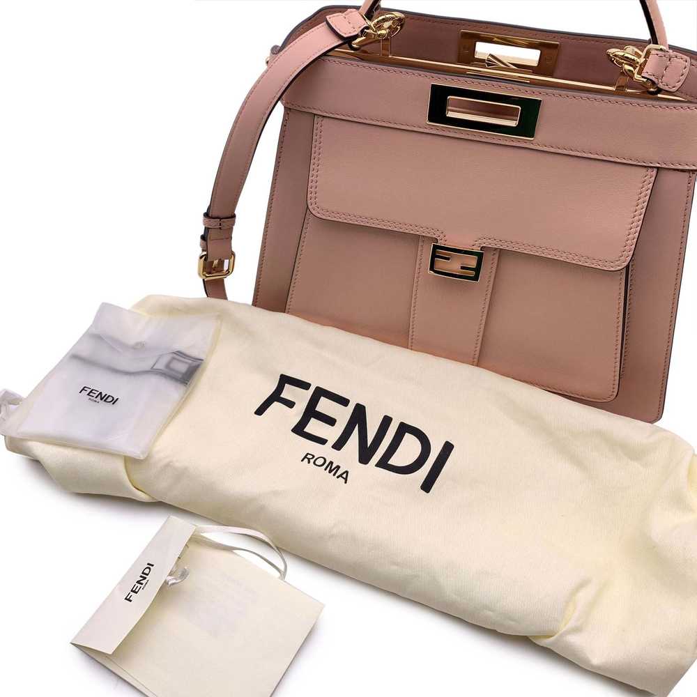 Fendi FENDI Pink Leather Peekaboo Iseeu Medium To… - image 4