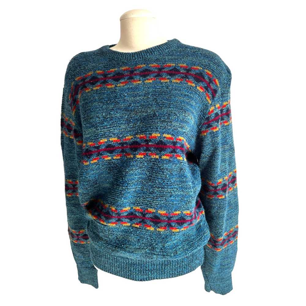 Vintage Vintage Reed St. James Blue Crew Neck Swe… - image 3