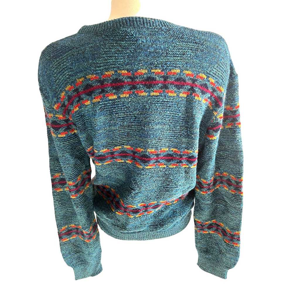 Vintage Vintage Reed St. James Blue Crew Neck Swe… - image 8