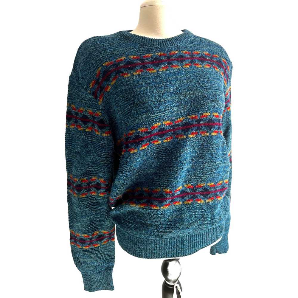 Vintage Vintage Reed St. James Blue Crew Neck Swe… - image 9