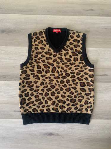 Supreme Supreme Leopard Sweater Vest SS16 Cheetah