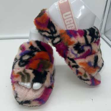 Ugg UGG Fluff Yeah! Mottlee Print Multi Color Slid