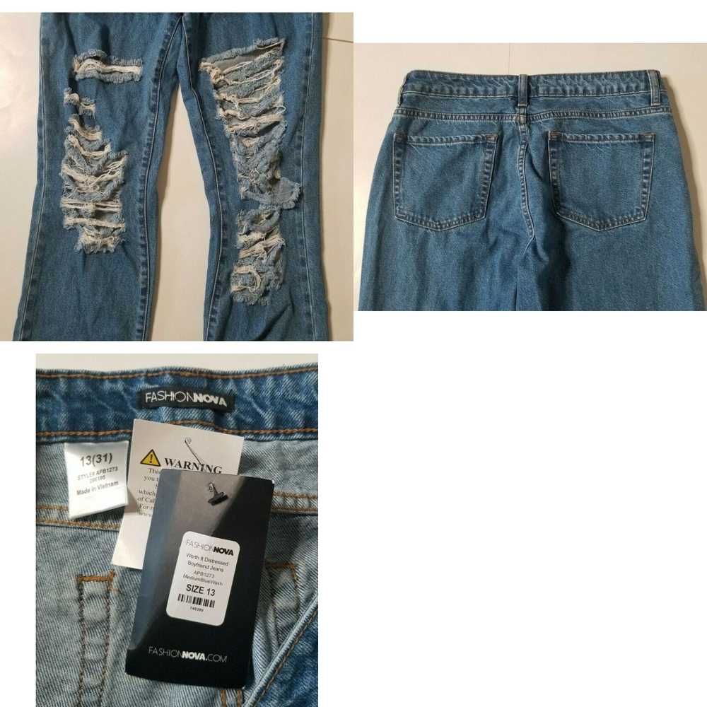 Vintage NWT Fashion Nova Womens Sz 13 / 31 Jeans … - image 4