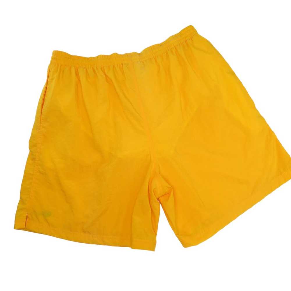 1990s Vintage Champion Yellow Basketball Shorts A… - image 2