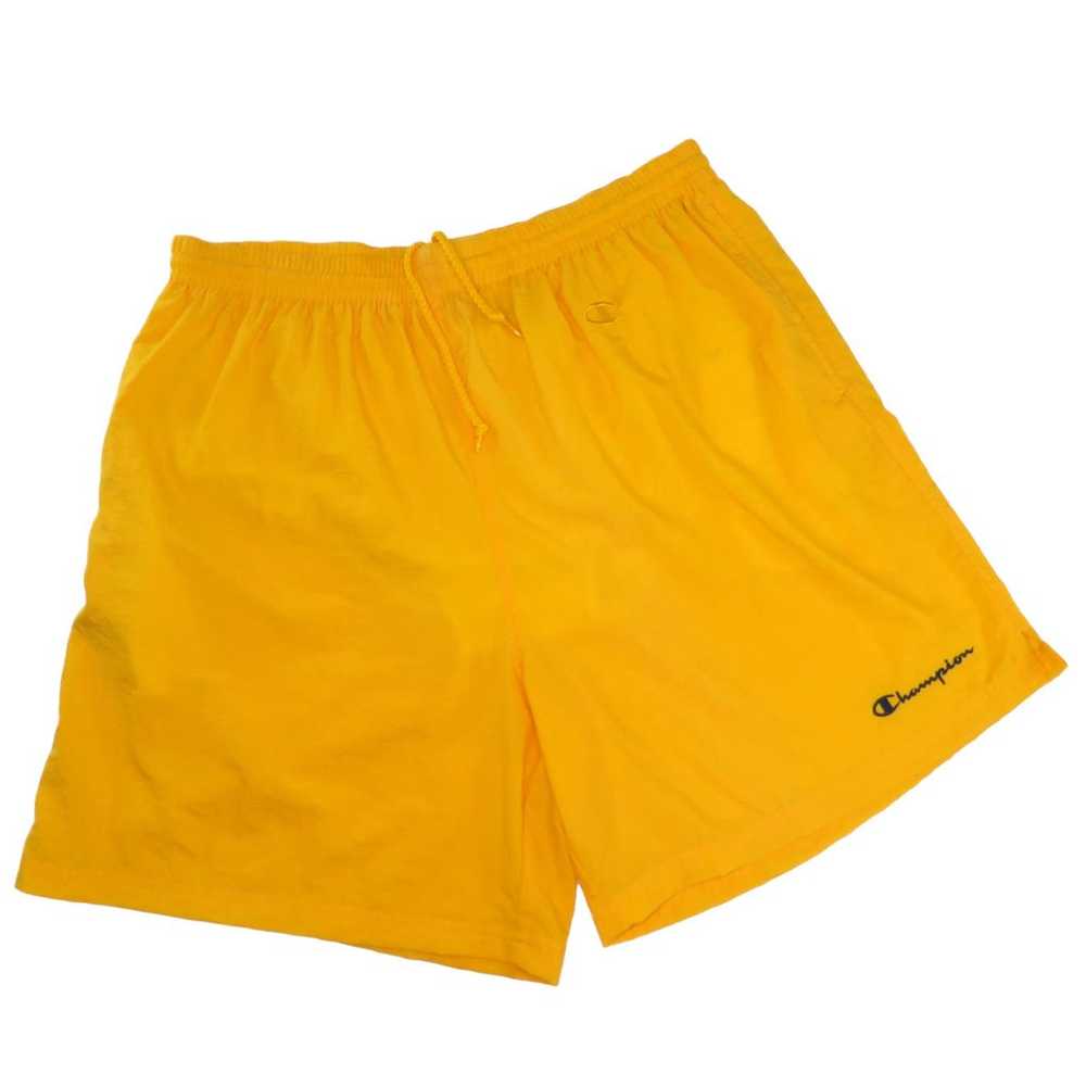 1990s Vintage Champion Yellow Basketball Shorts A… - image 7