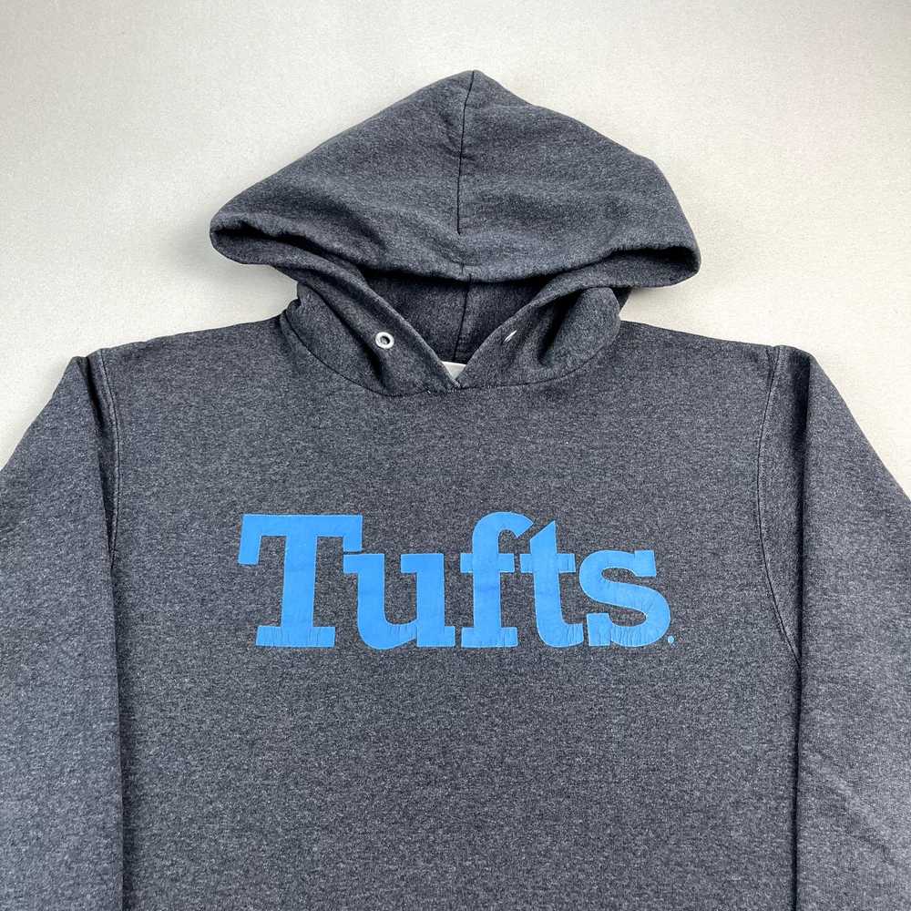 Champion Tufts University Hoodie Sweatshirt Gray … - image 2