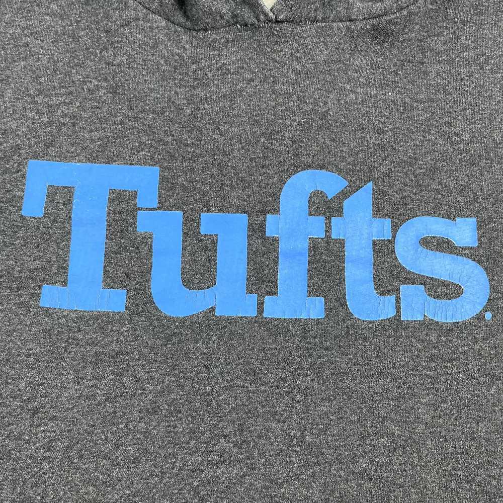 Champion Tufts University Hoodie Sweatshirt Gray … - image 3