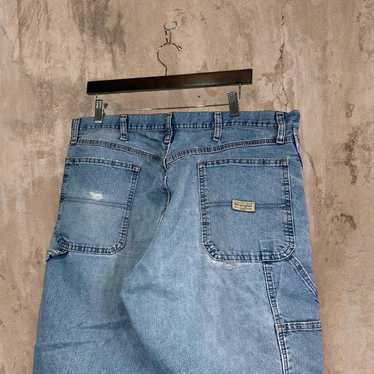 Wrangler Carpenter Jeans Baggy Fit Light Wash Wor… - image 1