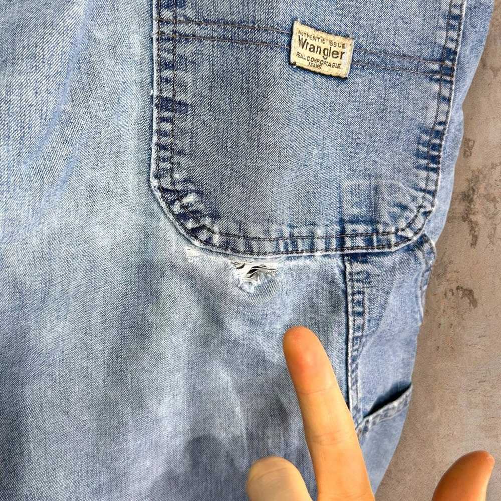 Wrangler Carpenter Jeans Baggy Fit Light Wash Wor… - image 7