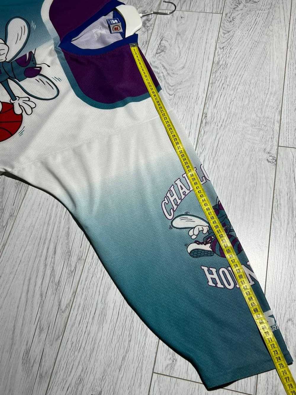 NBA × Starter Vtg Rare NBA Charlotte Hornets Star… - image 12