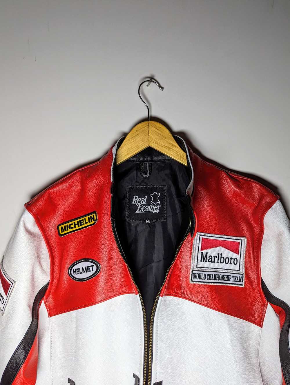 Leather Jacket × Marlboro × Racing Marlboro Leath… - image 5