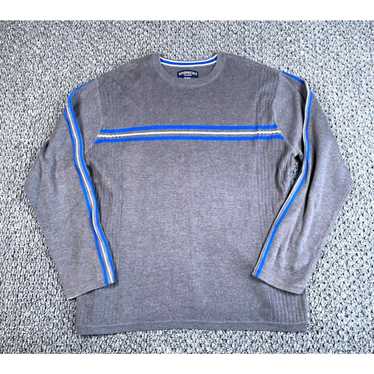 Vintage VTG Y2K Striped Pattern Sweater Adult Lar… - image 1