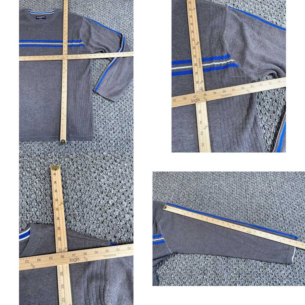 Vintage VTG Y2K Striped Pattern Sweater Adult Lar… - image 4