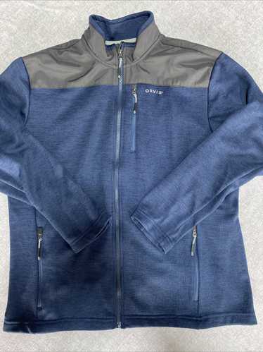 Orvis Orvis Jacket Mens Large Blue Fleece Classic 