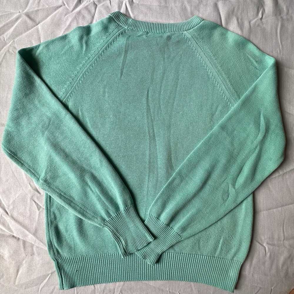 Vintage The Fox Sweater JCPenney Mens M Mint Gree… - image 7