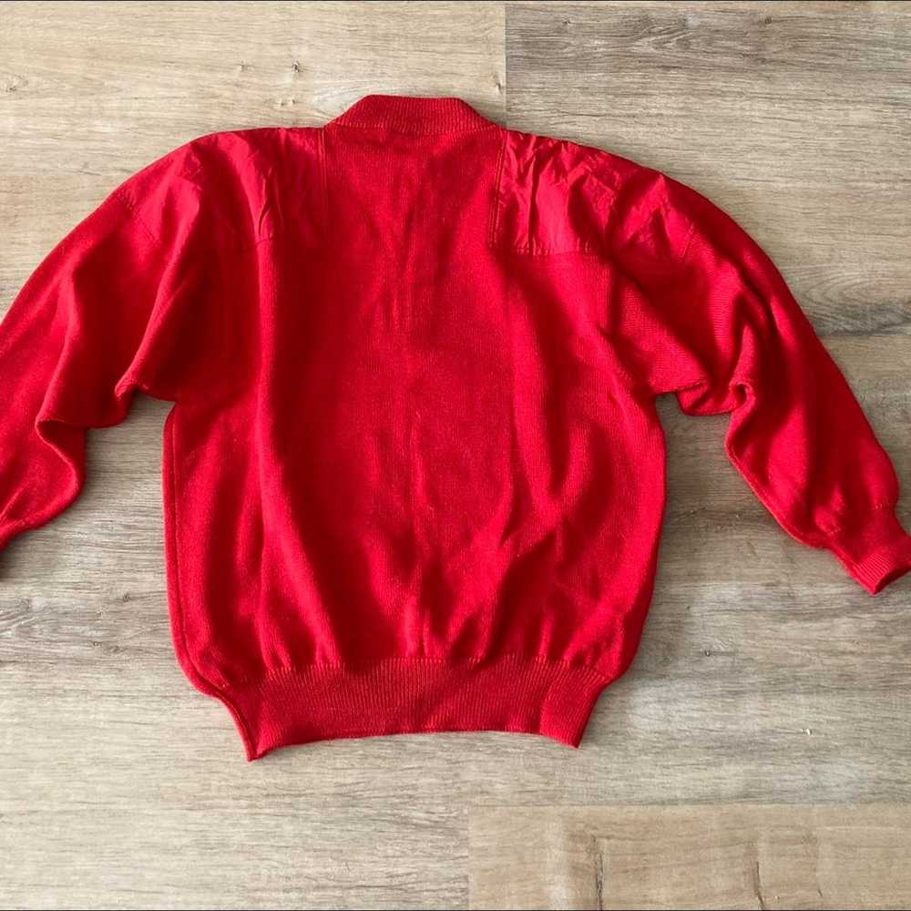 Vintage FILA wool Pullover Red size L - image 4