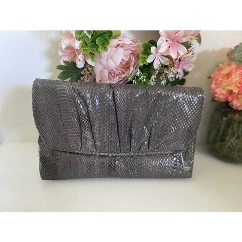 Vintage Vintage Jasmin Bag Purse Clutch Genuine S… - image 9