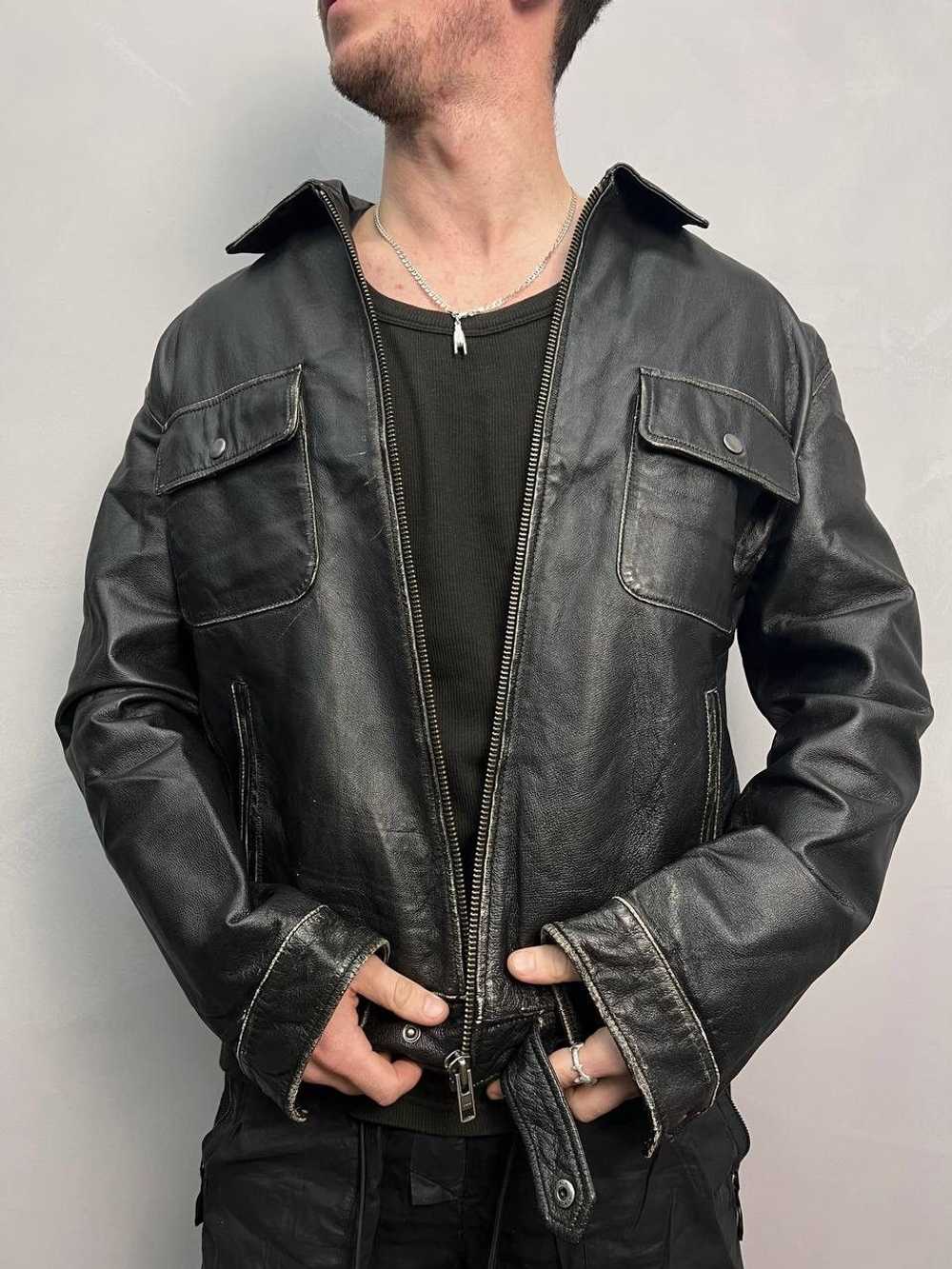 Avant Garde × Diesel × Leather Jacket Vintage pun… - image 1