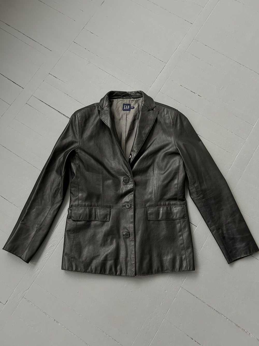 Avant Garde × Gap × Leather Jacket Gap vintage le… - image 1