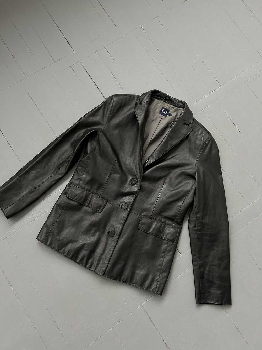 Avant Garde × Gap × Leather Jacket Gap vintage le… - image 2
