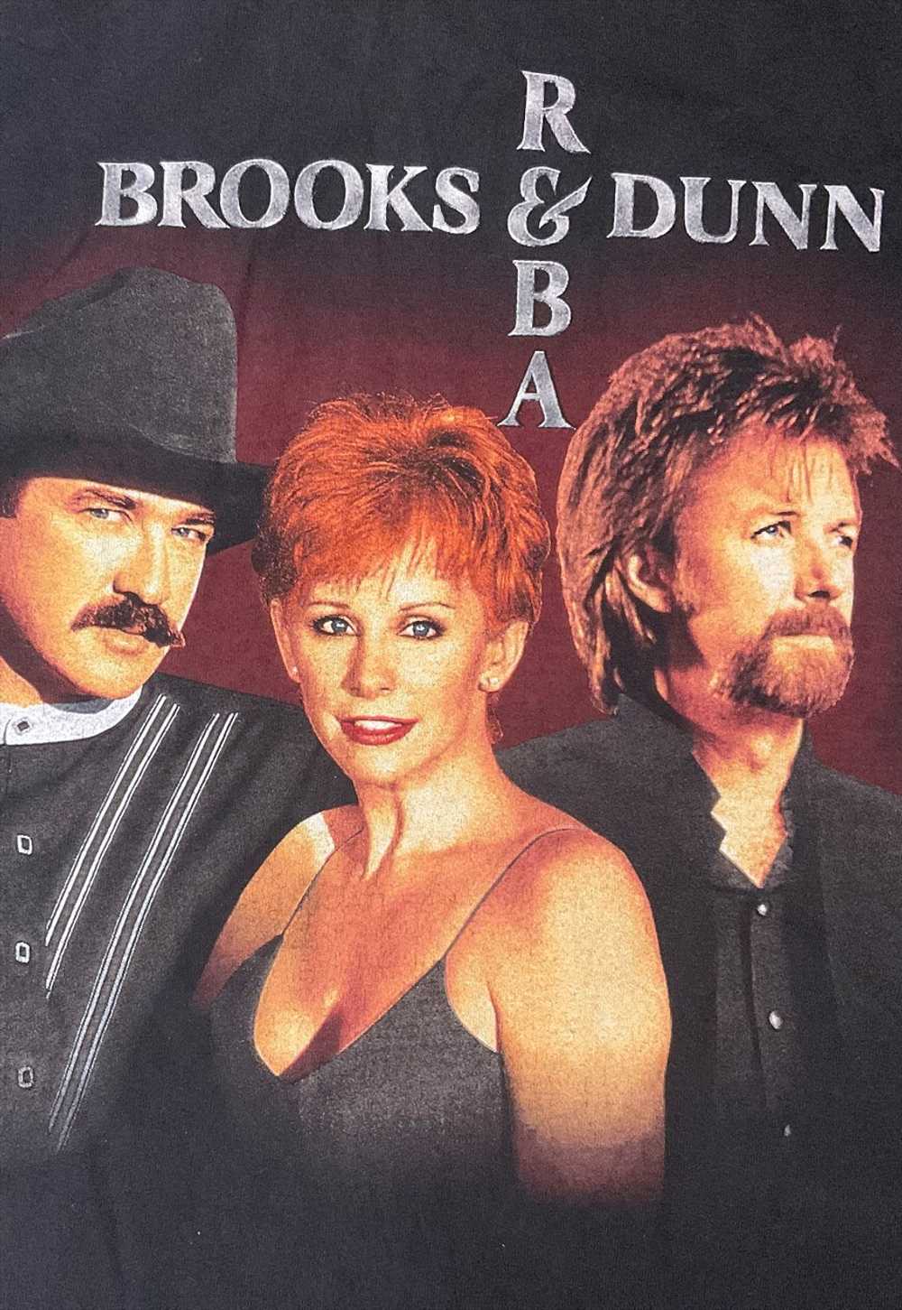 Vintage 90s Brooks and Dunn & Reba Tour 98 T-Shirt - image 3