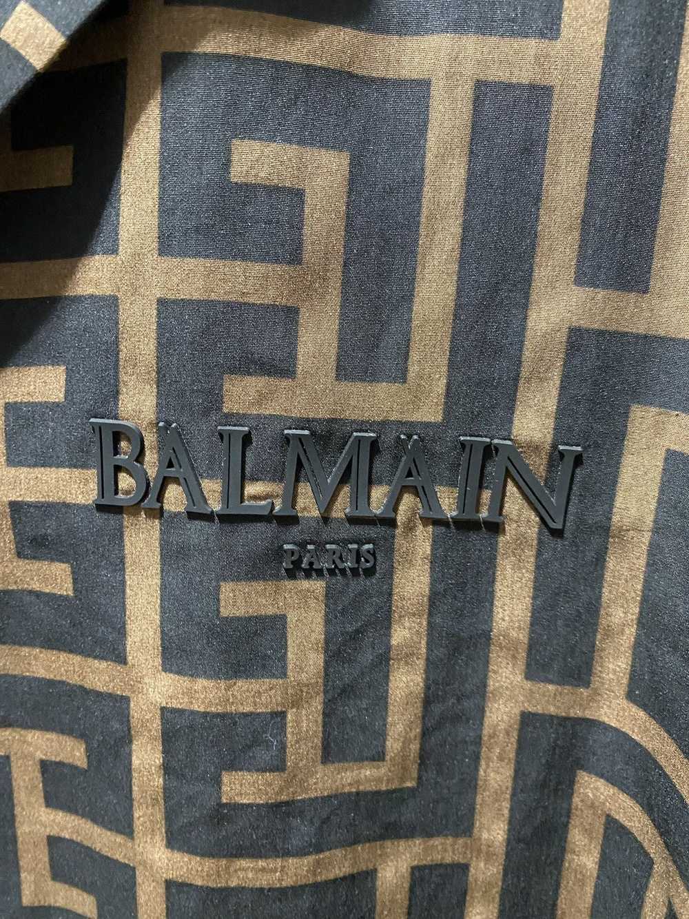 Balmain Balmain Brown Monogrammed Shirt - image 4