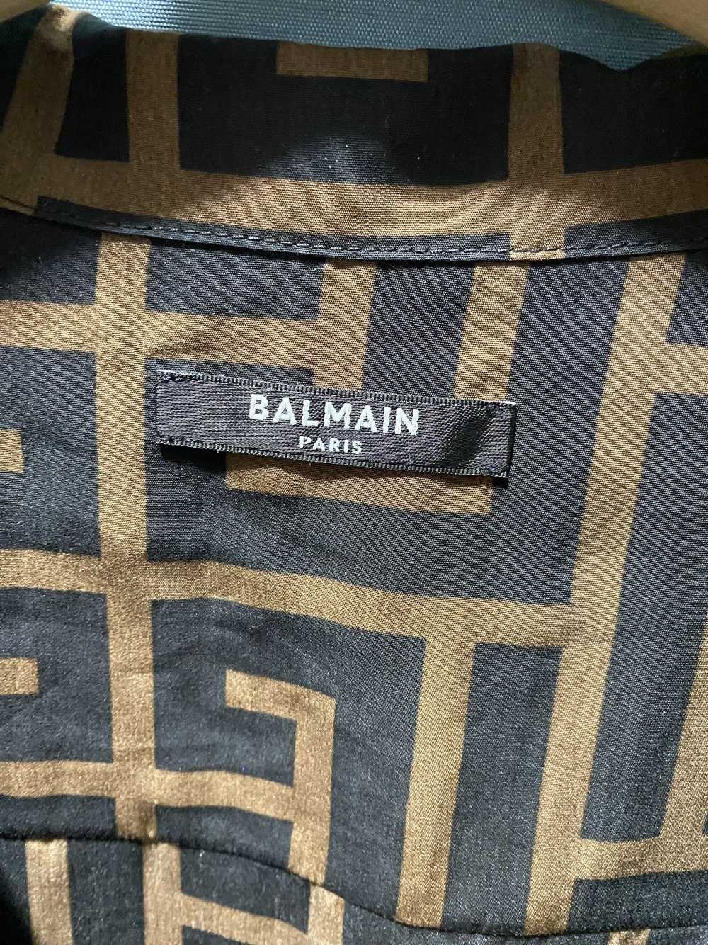Balmain Balmain Brown Monogrammed Shirt - image 5