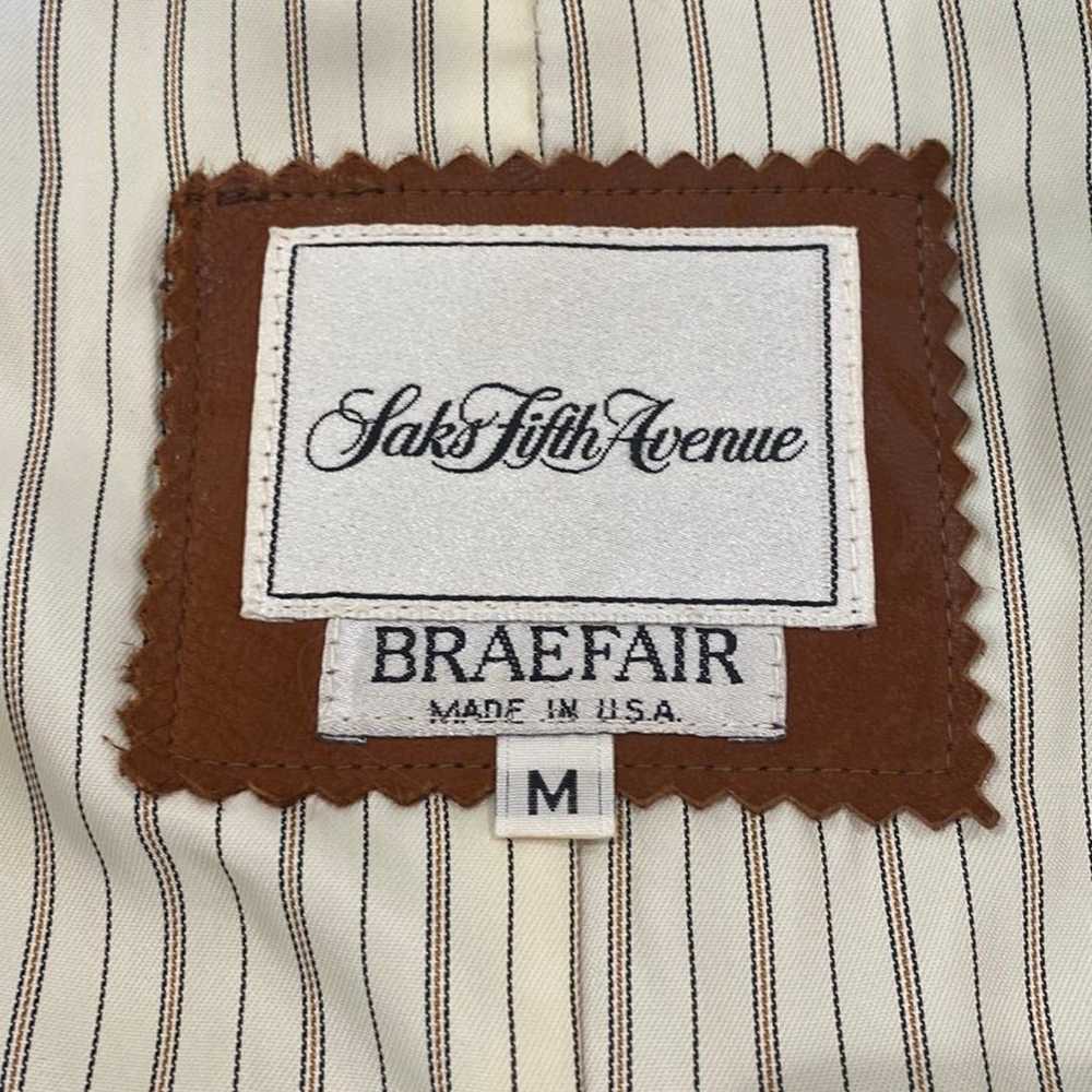 Rare Vintage Saks Fifth Avenue Braefair Lamb Leat… - image 5