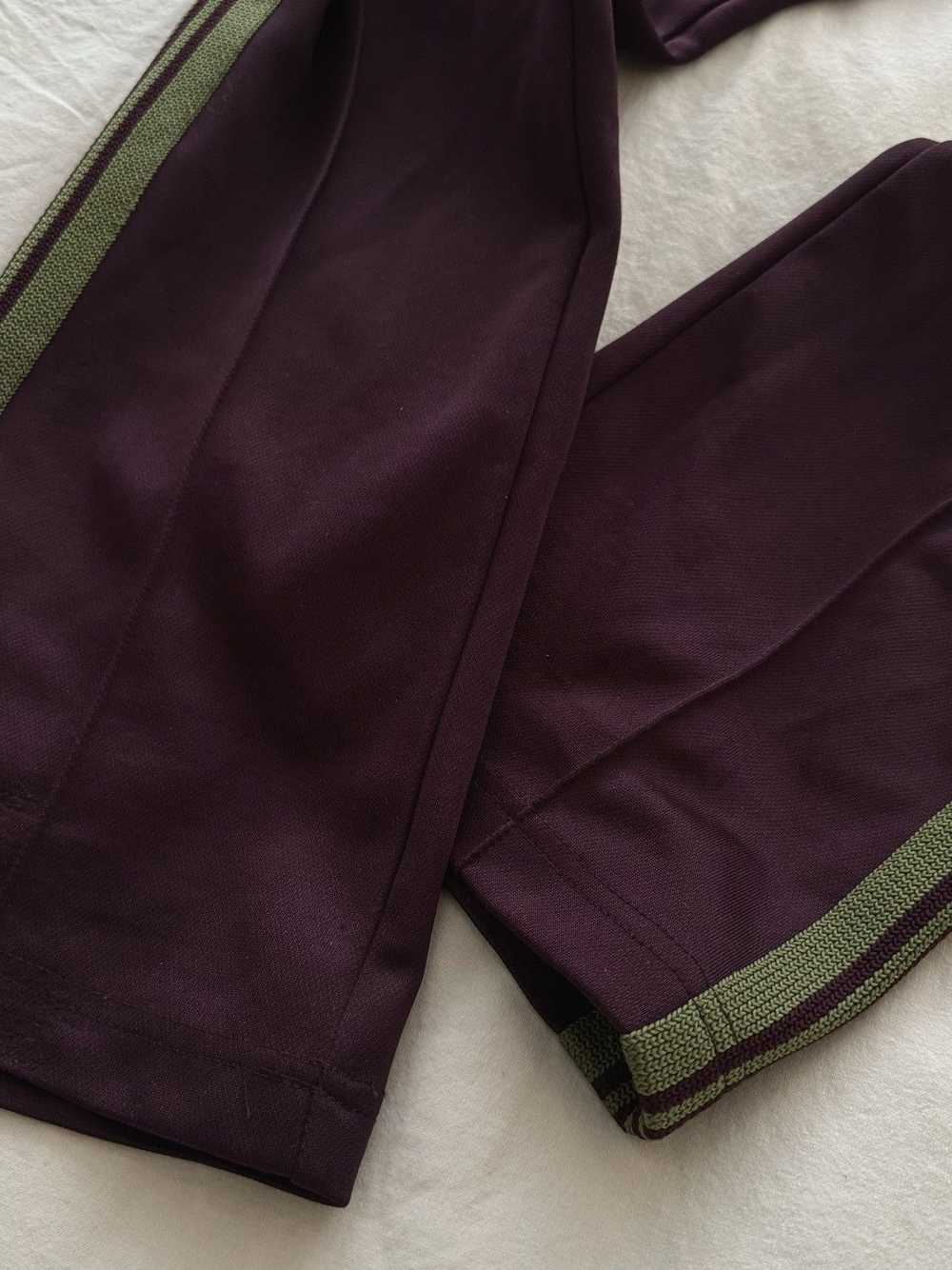 Needles Needles Smooth Track Lounge Pants Maroon … - image 2